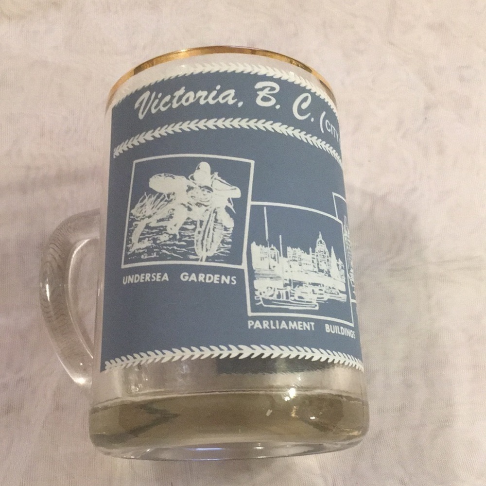 Victoria, B.C. (City of Gardens) Canada Glass Mug (AB)